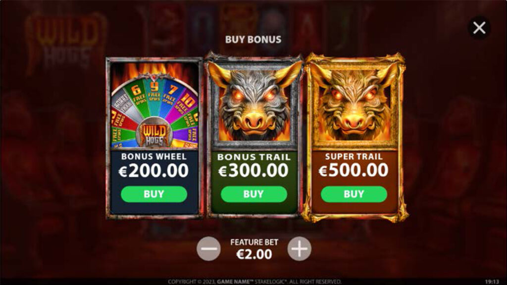 Play Wild Hogs Slot Demo by Stakelogic