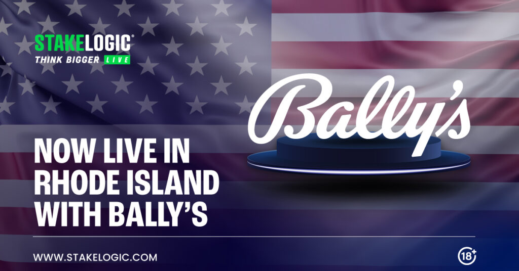 Stakelogic Live Launches in Rhode Island with Bally's