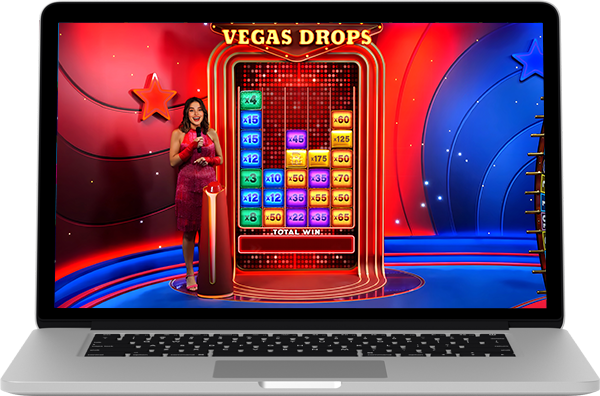 Vegas Drops - Laptop View