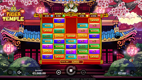 Tiger Temple 88 - Bonus Game Feature