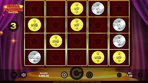 Mega Fortunes - Hold N win