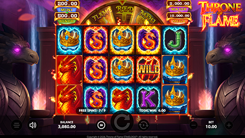 Throne of Flame - Dragon Hatch Spins