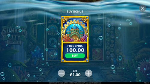 Sunken City Riches - Buy Bonus