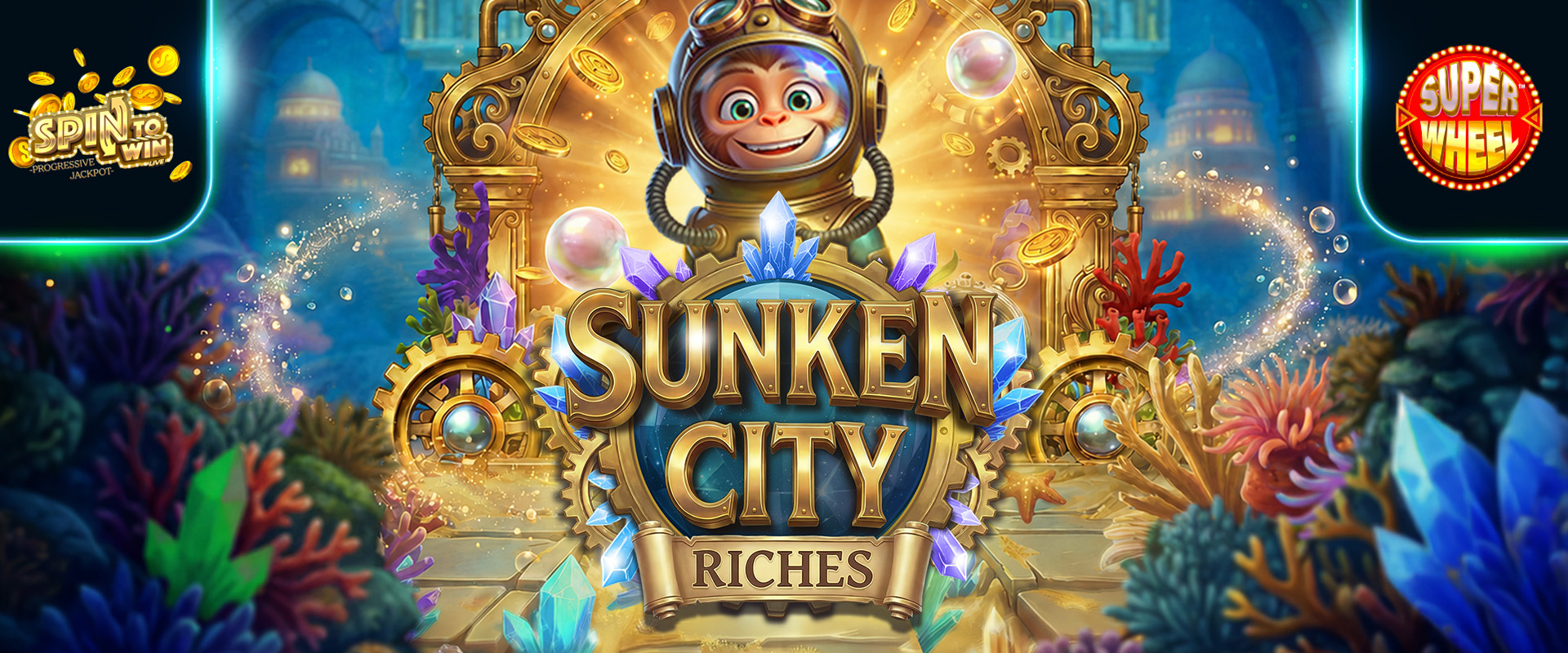 Stakelogic surfaces a lost world in new release Sunken City Riches